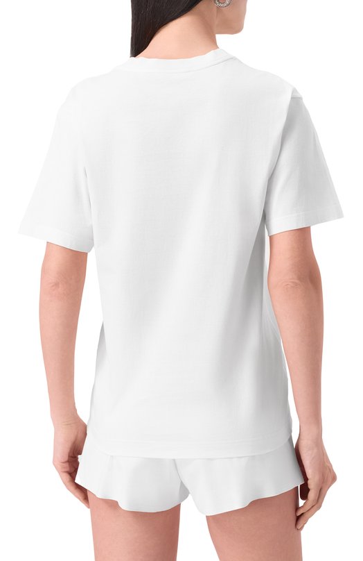 Хлопковая футболка Dolce & Gabbana F8U04T/GDCZS Белый  F8U04T/GDCZS Фото 4
