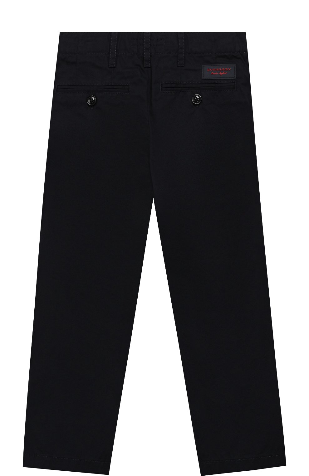Хлопковые брюки прямого кроя BURBERRY синего цвета по цене 12900 руб., арт. 4063182, фото 2 Хлопковые брюки прямого кроя BURBERRY, арт. 4063182, фото 2