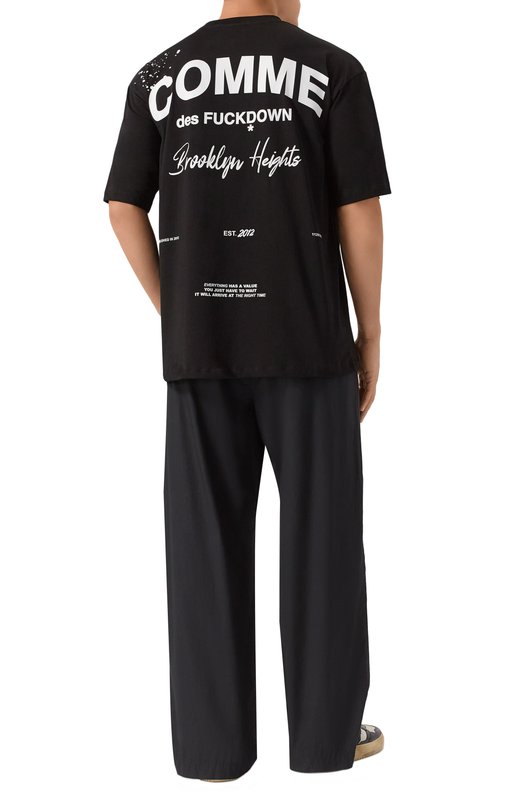 Хлопковая футболка Comme des Fuckdown CFABW01518 Чёрный  CFABW01518 Фото 2
