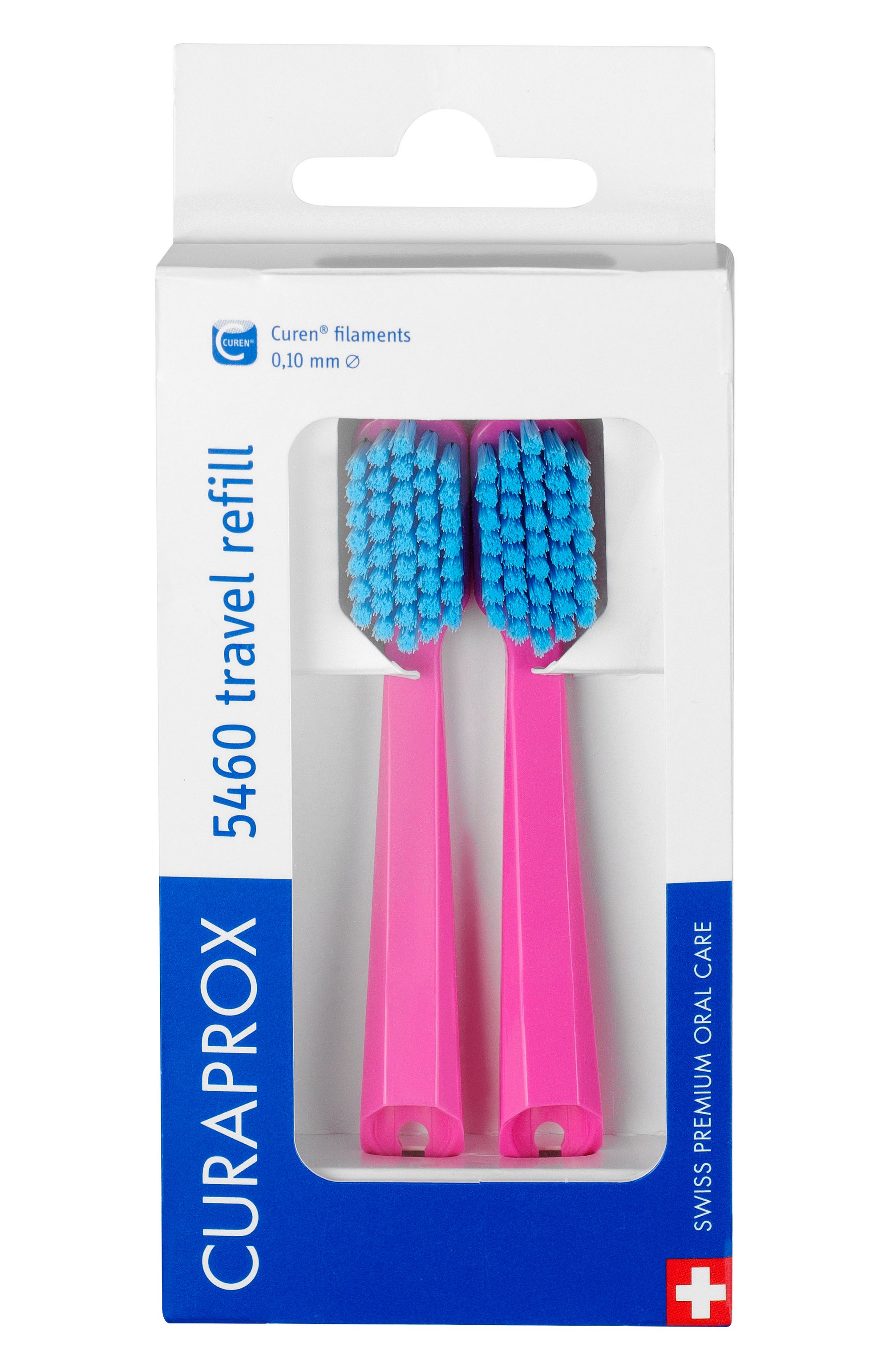 Сменные зубные щетки сs 5460 для дорожного набора be you, розовый (2 шт.) CURAPROX, арт. 7612412430806, фото 1