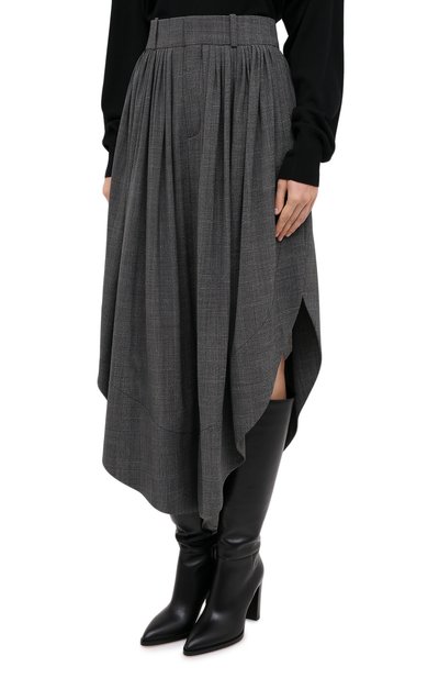 Шерстяные брюки CHLOÉ черного цвета по цене 164000 руб., арт. CHC20APA23063, фото 4 Шерстяные брюки CHLOÉ, арт. CHC20APA23063, фото 4