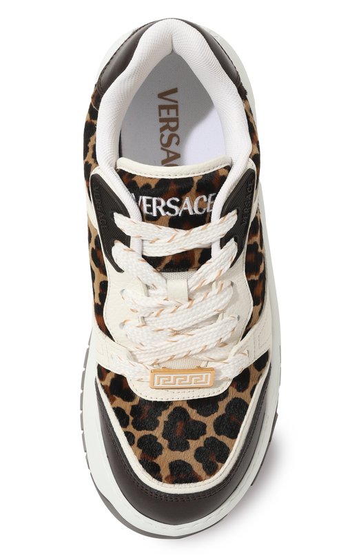Кожаные кроссовки Odissea Versace 1016365/1A12173 Разноцветный  1016365/1A12173 Фото 6