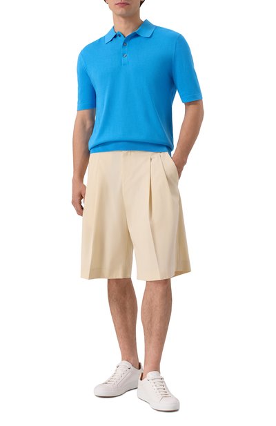 Поло из шелка и хлопка 12 STOREEZ, арт. 125371, фото 2