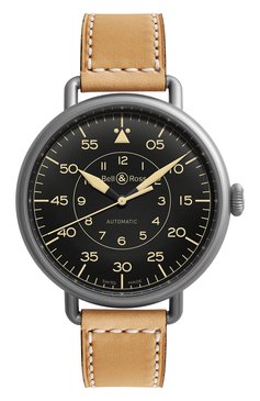 Мужские часы heritage BELL & ROSS бесцветного цвета, арт. BRWW192-HER/SCA | Фото 1 (Механизм: Автомат; Материал корпуса: Сталь; Региональные ограничения белый список (Axapta Mercury): Не проставлено; Цвет циферблата: Чёрный; Нос: Не проставлено; Ограничения доставки: m-style)