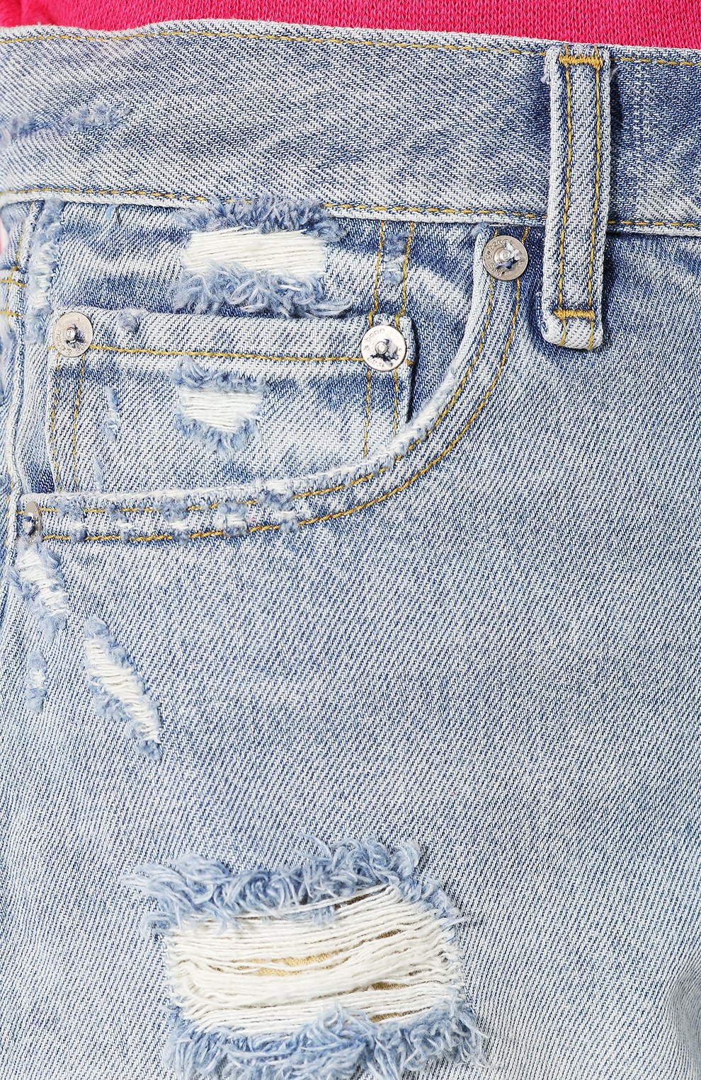 Джинсовые шорты RAG AND BONE голубого цвета по цене 14300 руб., арт. W1953EKITWH, фото 5 Джинсовые шорты RAG AND BONE, арт. W1953EKITWH, фото 5