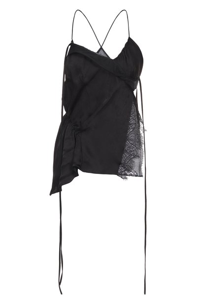 Женский топ из вискозы и шелка ANN DEMEULEMEESTER, арт. B0012832/FA611