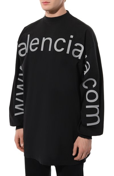 Хлопковый лонгслив BALENCIAGA, арт. 739027/T0V01, фото 3
