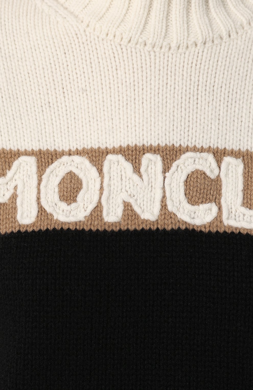 Свитер из смеси шерсти и кашемира MONCLER черного цвета по цене 65500 руб., арт. E2-093-92525-50-A9141, фото 5 Свитер из смеси шерсти и кашемира MONCLER, арт. E2-093-92525-50-A9141, фото 5