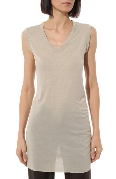 Майка из вискозы и шелка RICK OWENS, арт. RP01C5102/JS, фото 3