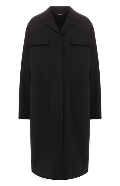 Женское шерстяное пальто JIL SANDER NAVY, арт. JNWM1001B/JM2108
