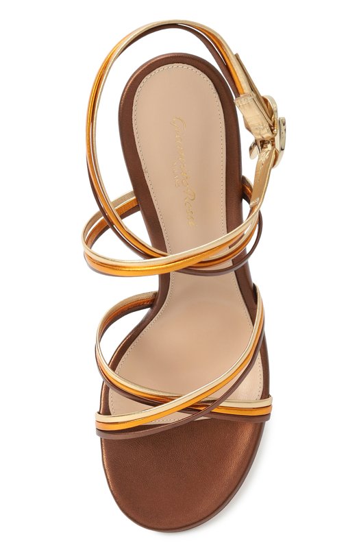 Кожаные босоножки Calissa 85 Gianvito Rossi G32588.NPSCH0M Коричневый  G32588.NPSCH0M Фото 6