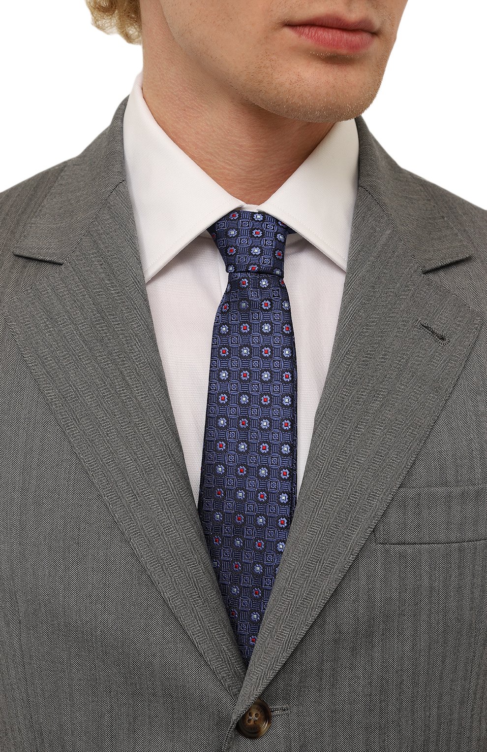 Шелковый галстук CANALI, арт. 18/HJ03778, фото 2