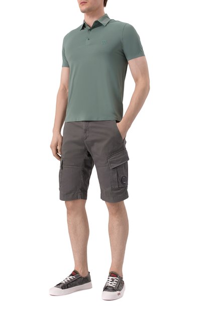 Хлопковые шорты C.P. COMPANY темно-серого цвета по цене 24950 руб., арт. 18CMBE116A005694G, фото 2 Хлопковые шорты C.P. COMPANY, арт. 18CMBE116A005694G, фото 2