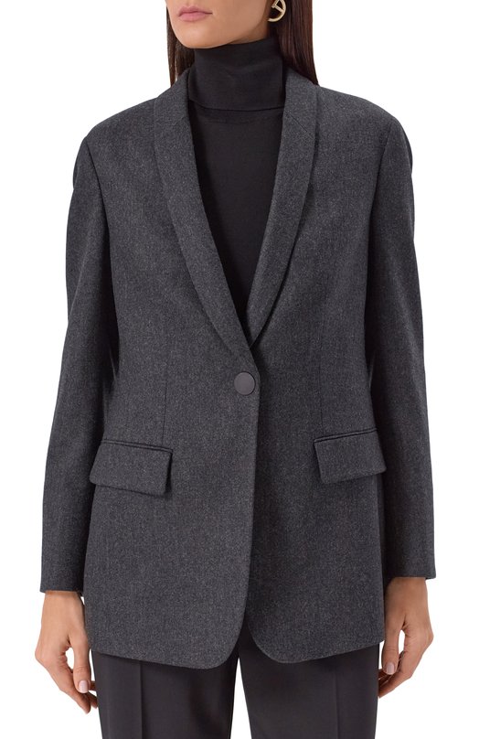 Жакет из шерсти и кашемира Giorgio Armani GW001951/TE10537 Серый  GW001951/TE10537 Фото 3