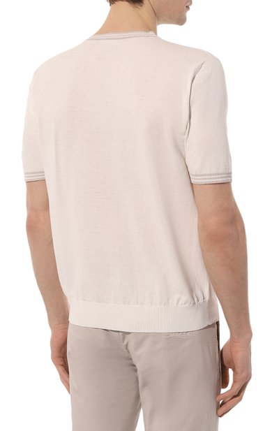 Хлопковый джемпер ELEVENTY PLATINUM кремового цвета по цене 29950 руб., арт. G76MAGG41 MAG0G022, фото 4 Хлопковый джемпер ELEVENTY PLATINUM, арт. G76MAGG41 MAG0G022, фото 4