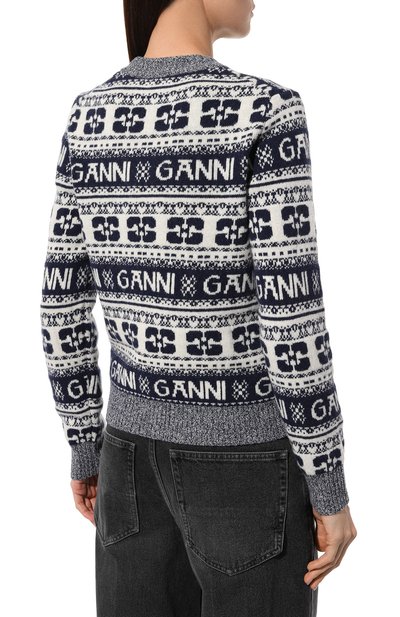 Шерстяной свитер GANNI, арт. K2094, фото 4