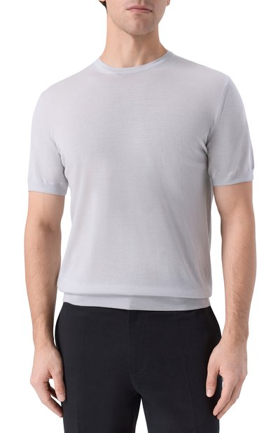 Шерстяной джемпер CORNELIANI светло-серого цвета по цене 59000 руб., арт. 26M525-2625126, фото 3 Шерстяной джемпер CORNELIANI, арт. 26M525-2625126, фото 3