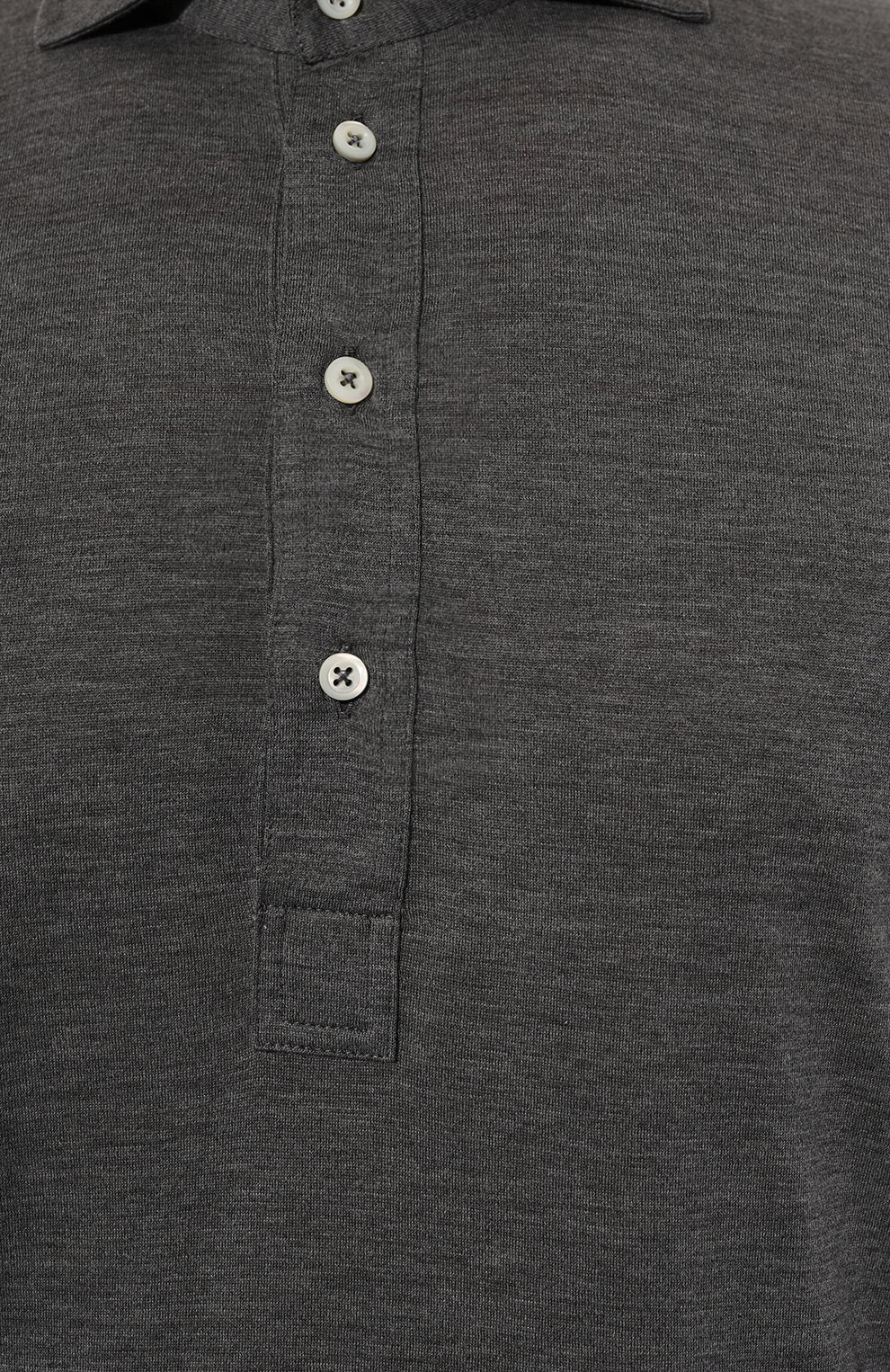 Поло из шелка и хлопка BRUNELLO CUCINELLI, арт. MH8363914, фото 5