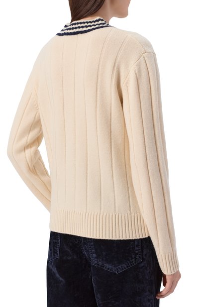 Пуловер из кашемира и шерсти SPORTY AND RICH, арт. WS07961302WH63, фото 4