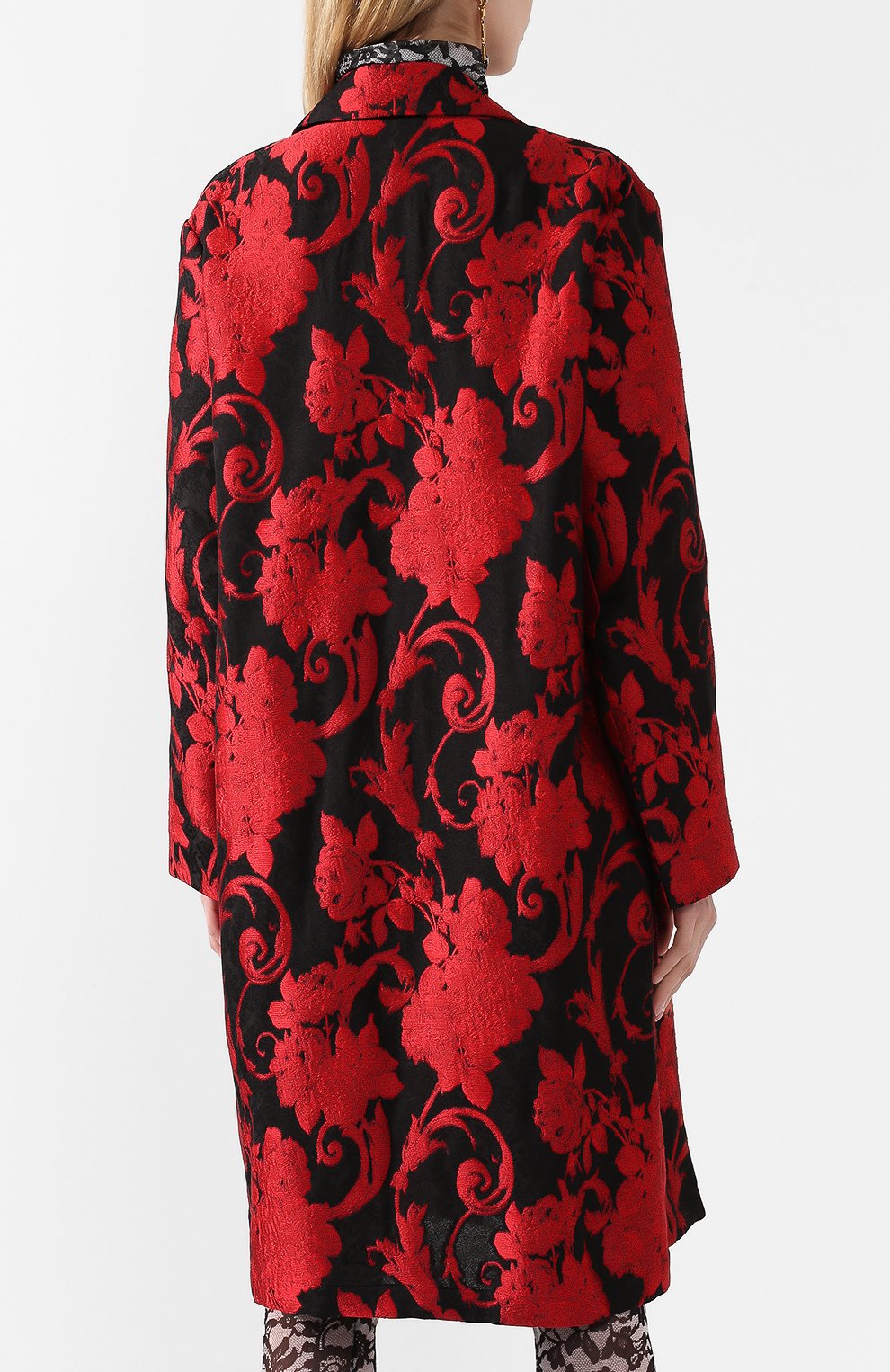 Пальто DRIES VAN NOTEN красного цвета по цене 181500 руб., арт. 201-30279-9364, фото 4 Пальто DRIES VAN NOTEN, арт. 201-30279-9364, фото 4