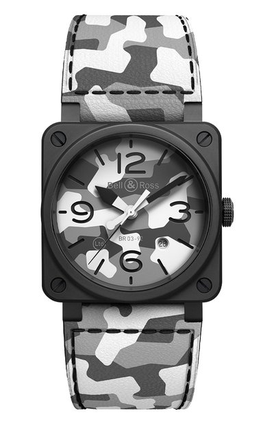 Мужские часы br 03-92 white camo BELL AND ROSS, арт. BR0392-CG-CE/SCA