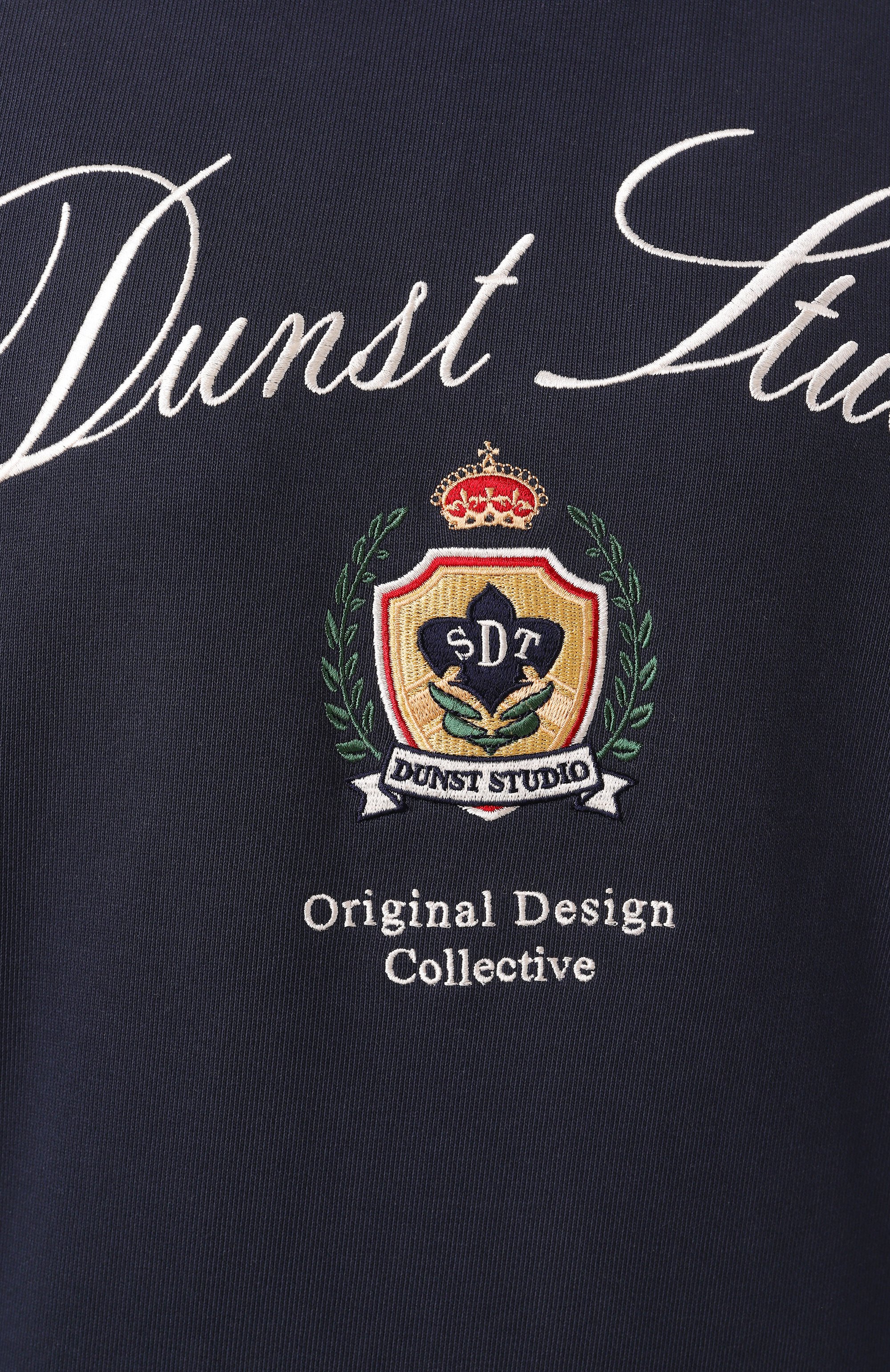 Хлопковый свитшот DUNST темно-синего цвета по цене 9990 руб., арт. UDTS5A113N2, фото 6 Хлопковый свитшот DUNST, арт. UDTS5A113N2, фото 6