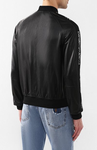 Кожаный бомбер EMPORIO ARMANI, арт. 21B5DP/21P5D, фото 4