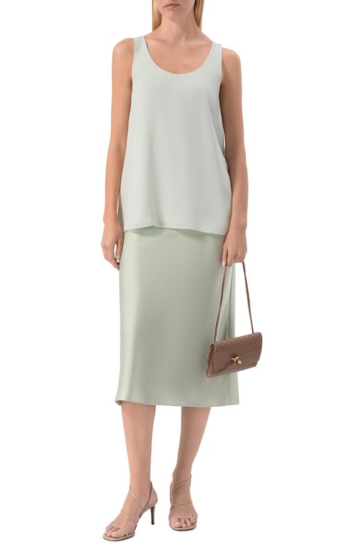 Шелковый топ MVST M26.2PW.B034/F090 Зелёный  M26.2PW.B034/F090 Фото 2