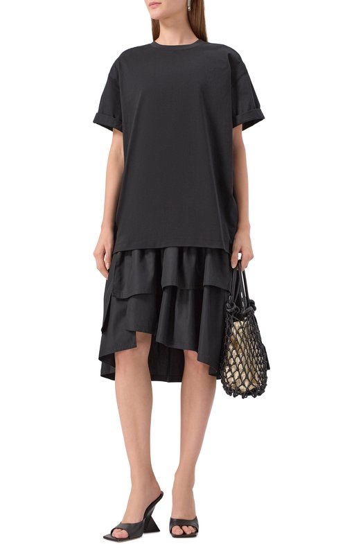 Хлопковое платье 3.1 Phillip Lim S251-90929PJB Чёрный  S251-90929PJB Фото 2