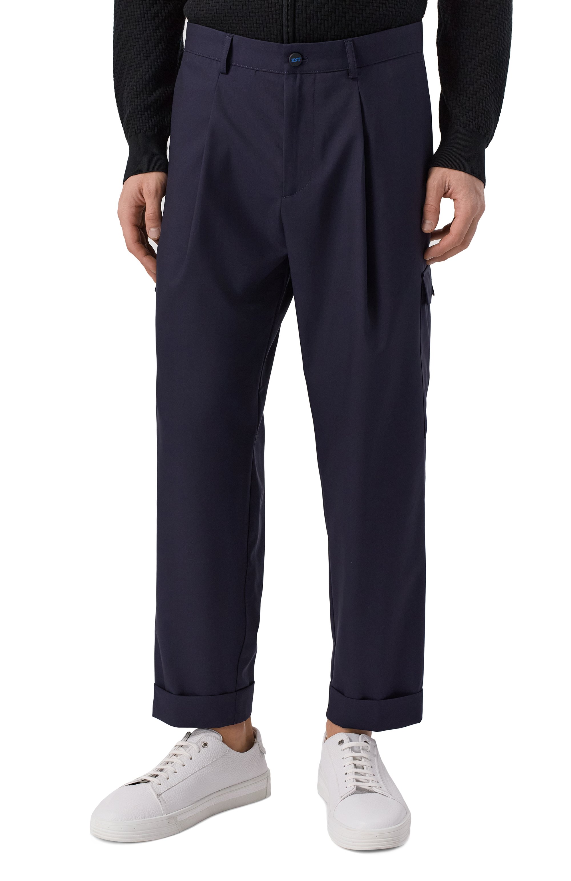 Шерстяные брюки-карго KITON, арт. UPKN024K0371102, фото 3