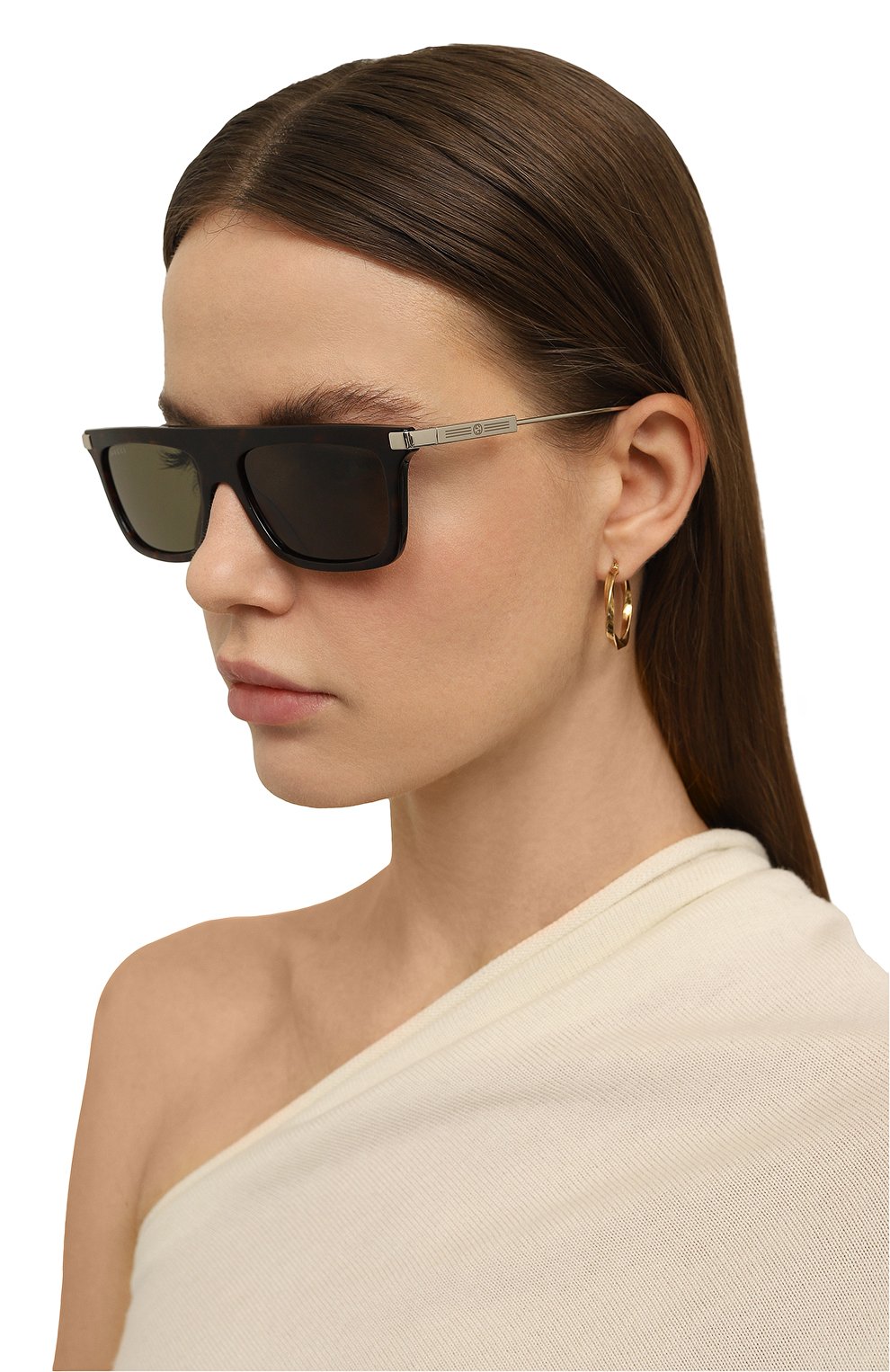 Солнцезащитные очки GUCCI коричневого цвета по цене 53100 руб., арт. GG1437S 002, фото 2 Солнцезащитные очки GUCCI, арт. GG1437S 002, фото 2