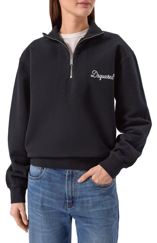 Хлопковый анорак Dsquared2 S75GU0620/D25029 Чёрный  S75GU0620/D25029 Фото 3
