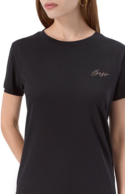 Хлопковая футболка BOSS ORANGE, арт. 50549184, фото 5