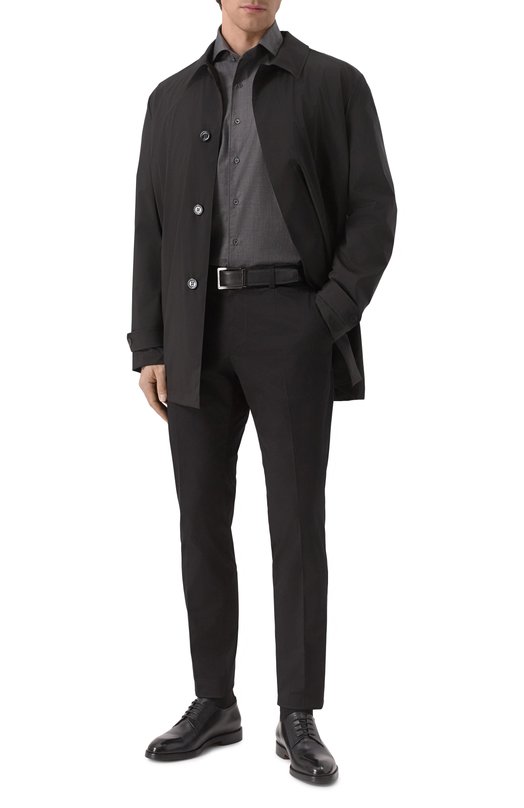 Хлопковая рубашка Corneliani 25P156-2511472 Серый  25P156-2511472 Фото 2