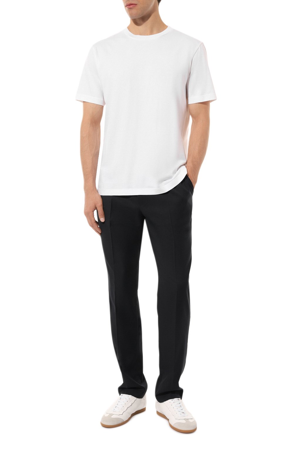 Хлопковая футболка ACNE STUDIOS белого цвета по цене 13100 руб., арт. FN-MN-TSHI0001310PTIC WHITE, фото 2 Хлопковая футболка ACNE STUDIOS, арт. FN-MN-TSHI0001310PTIC WHITE, фото 2