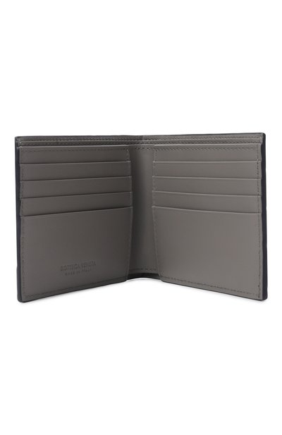 Кожаное портмоне BOTTEGA VENETA темно-синего цвета по цене 78650 руб., арт. 743211/VCPQ6, фото 3 Кожаное портмоне BOTTEGA VENETA, арт. 743211/VCPQ6, фото 3