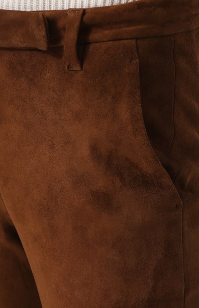 Укороченные замшевые брюки BRUNELLO CUCINELLI, арт. M0W30P6827, фото 5