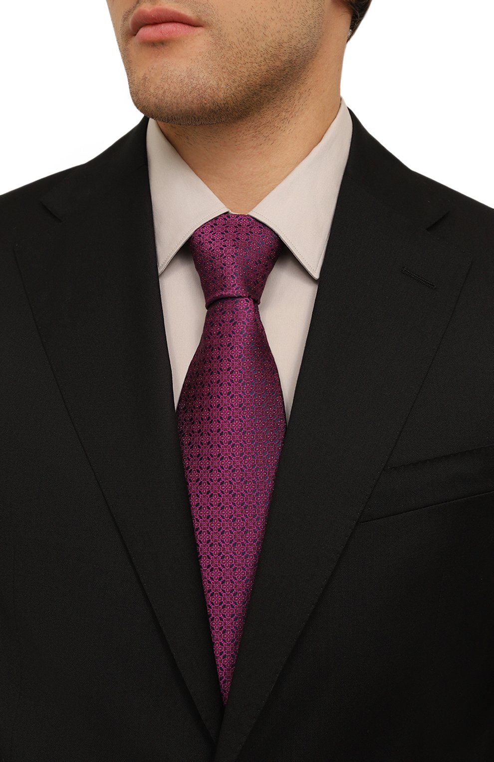Шелковый галстук STEFANO RICCI фиолетового цвета по цене 31000 руб., арт. CCXL/54025, фото 2 Шелковый галстук STEFANO RICCI, арт. CCXL/54025, фото 2