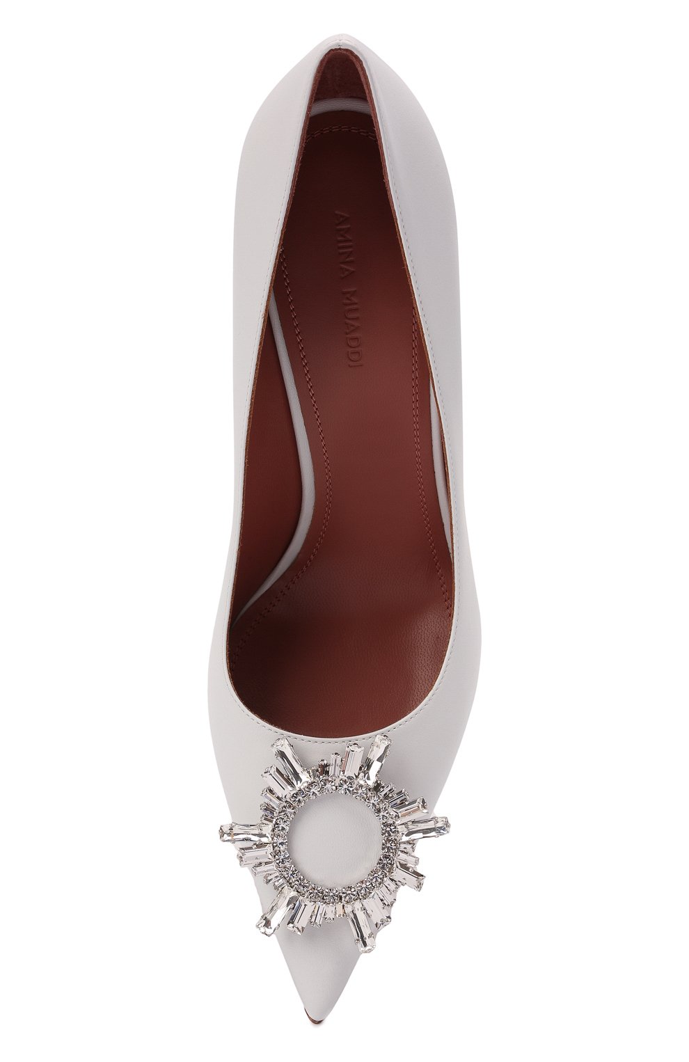 Кожаные туфли begum AMINA MUADDI, арт. BEGUM PUMP/NAPPA/WHITE, фото 5