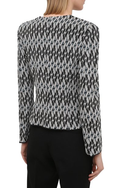 Жакет из вискозы GIORGIO ARMANI серого цвета по цене 223500 руб., арт. 3KAG56/AJWIZ, фото 4 Жакет из вискозы GIORGIO ARMANI, арт. 3KAG56/AJWIZ, фото 4