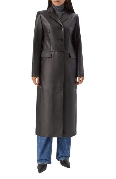 Кожаное пальто 12 STOREEZ, арт. 121969, фото 3