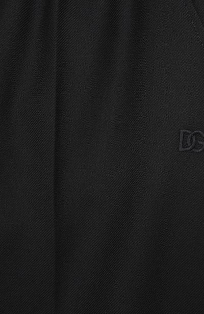Шерстяные брюки DOLCE & GABBANA темно-синего цвета по цене 47800 руб., арт. L53P68/HU2BD, фото 3 Шерстяные брюки DOLCE & GABBANA, арт. L53P68/HU2BD, фото 3