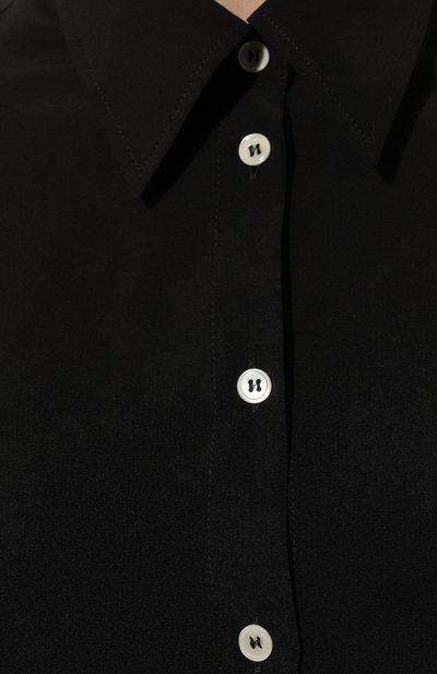 Шелковая рубашка NOBLE&BRULEE черного цвета по цене 76000 руб., арт. NB/001NB/270624/3992, фото 5 Шелковая рубашка NOBLE&BRULEE, арт. NB/001NB/270624/3992, фото 5