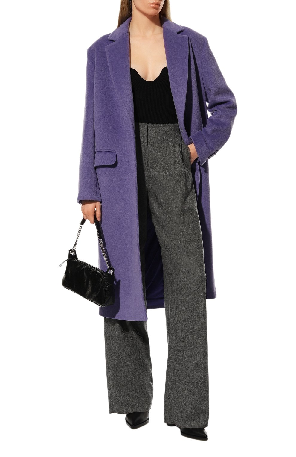 Пальто CHAPURIN сиреневого цвета по цене 135000 руб., арт. CT1/19256/27608-м/FW22-23, фото 2 Пальто CHAPURIN, арт. CT1/19256/27608-м/FW22-23, фото 2