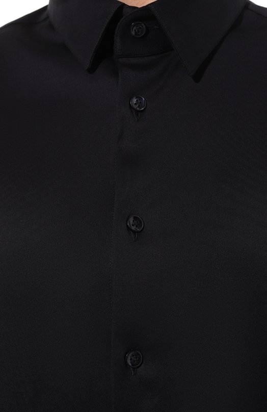 Хлопковая рубашка Giorgio Armani 8WGCCZ97/JZ070 Синий  8WGCCZ97/JZ070 Фото 5