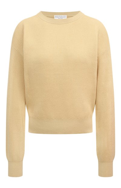 Женский хлопковый пуловер BRUNELLO CUCINELLI, арт. M1919B1299