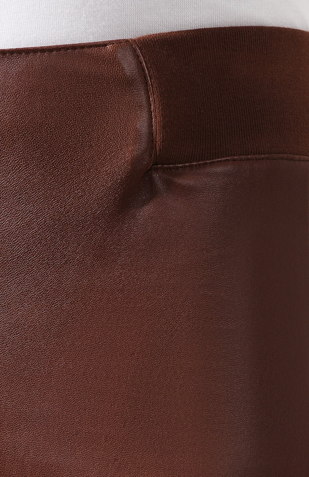 Кожаные легинсы BRUNELLO CUCINELLI коричневого цвета по цене 246000 руб., арт. M0PULP7119, фото 5 Кожаные легинсы BRUNELLO CUCINELLI, арт. M0PULP7119, фото 5