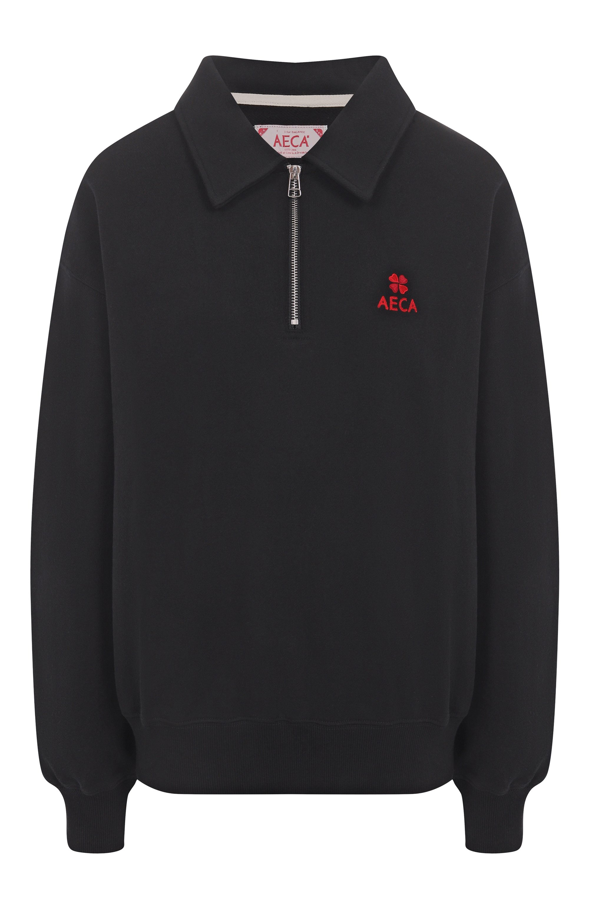 Хлопковый свитшот AECA WHITE, арт. AWCMFWBDTSSSO002C0.BLACK (M), фото 1