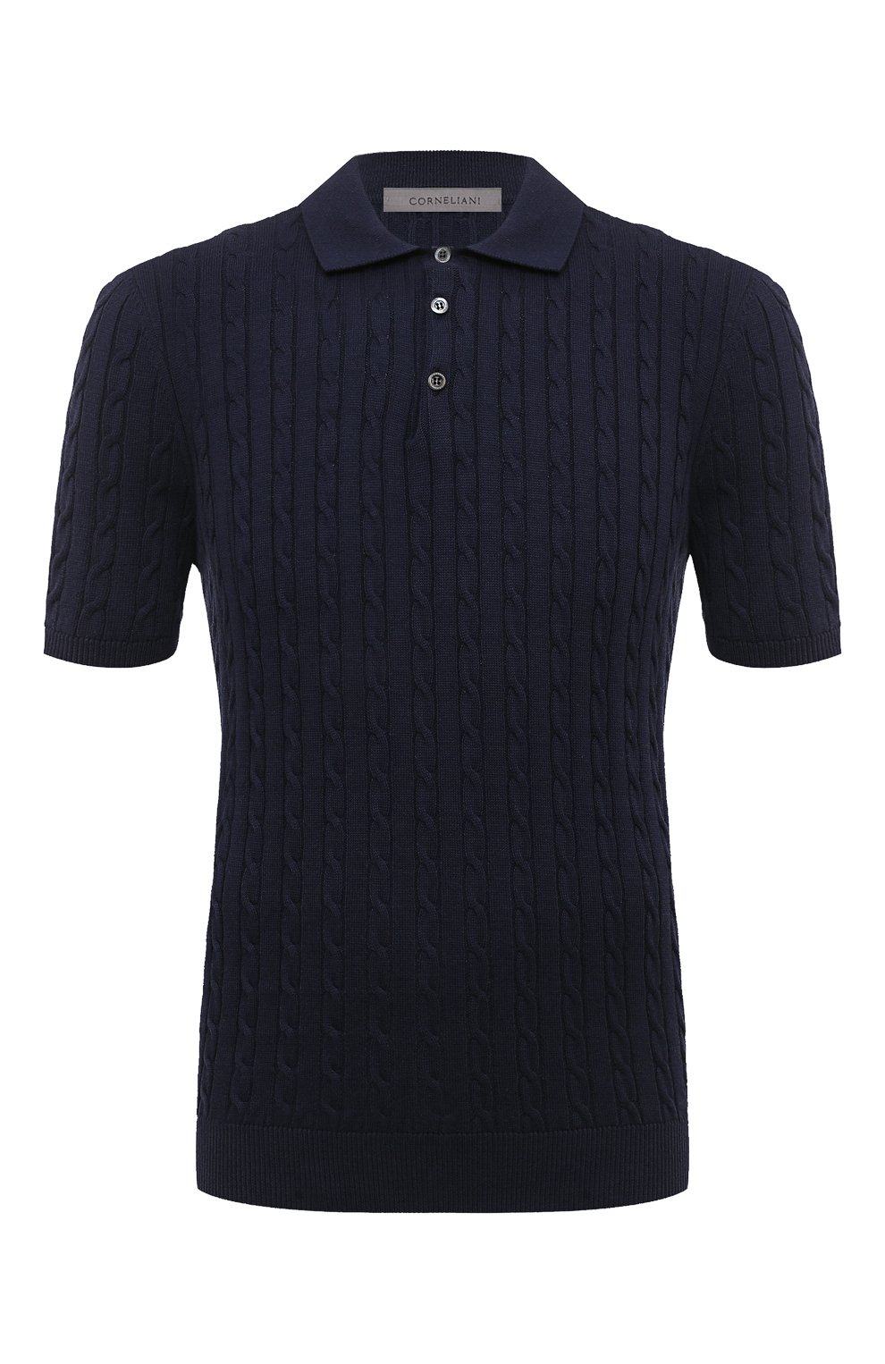 Поло из хлопка и кашемира CORNELIANI, арт. 93M577-9325162, фото 1