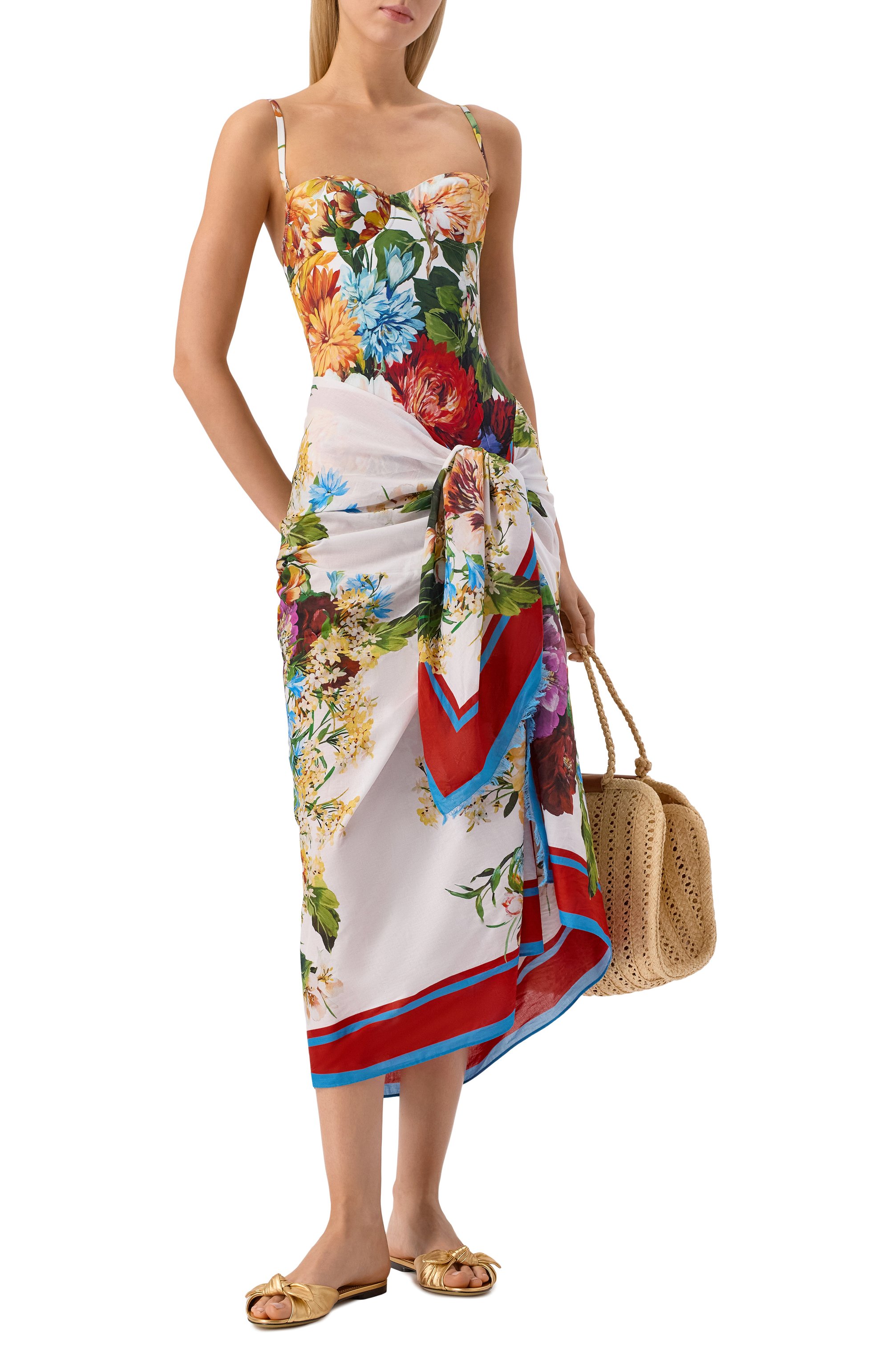 Хлопковое парео DOLCE & GABBANA, арт. 04A01J/0N08H, фото 2